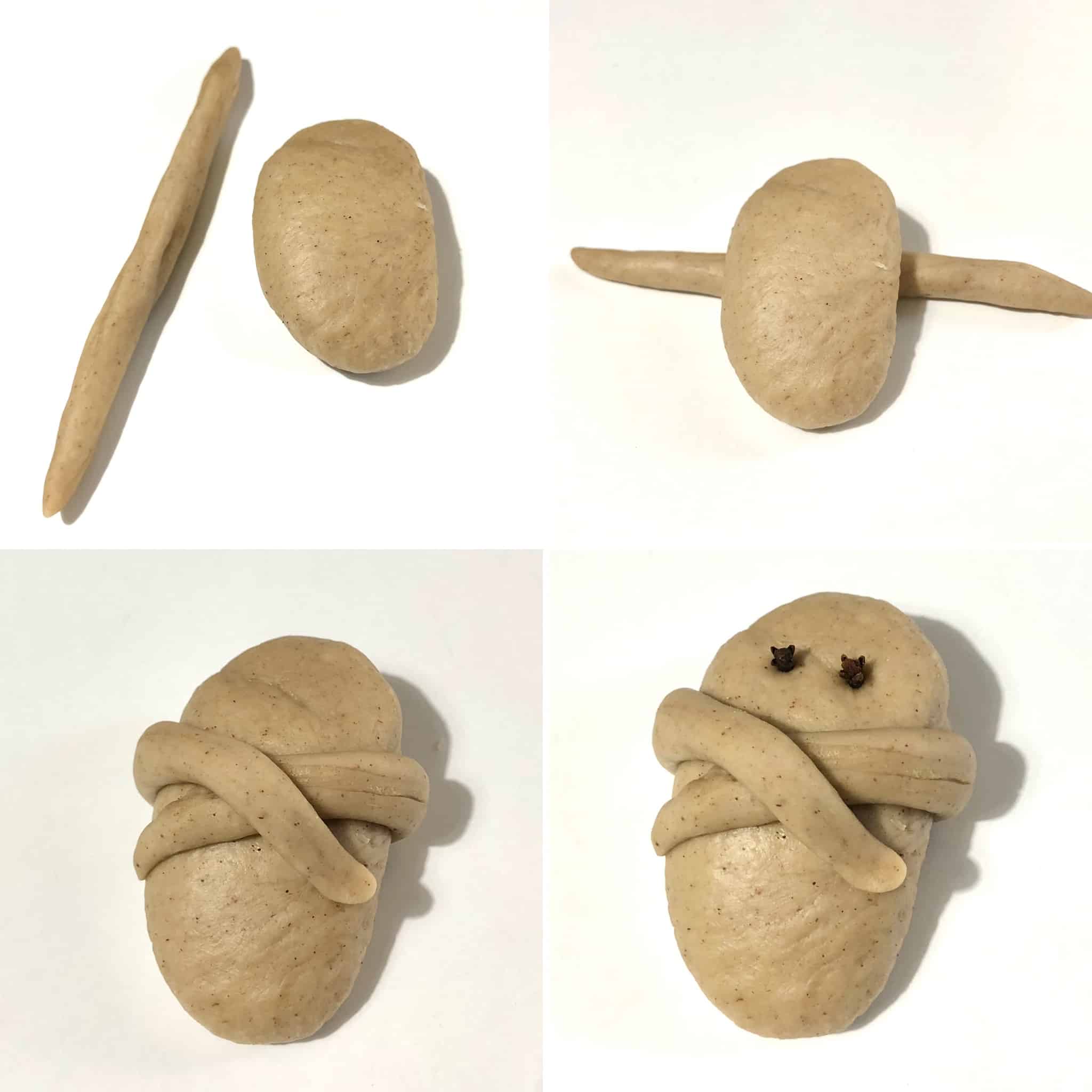 Lazarakia bread preparation (Easter Lazarus breads)